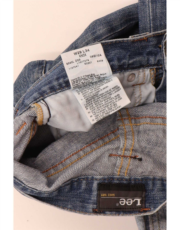 Lee Herren Knox Straight Jeans W29 L34 Blaue Baumwolle