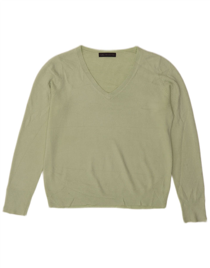 Marks & Spencer Damen-Pullover mit V-Ausschnitt, Gr. 40, Gr. Grün