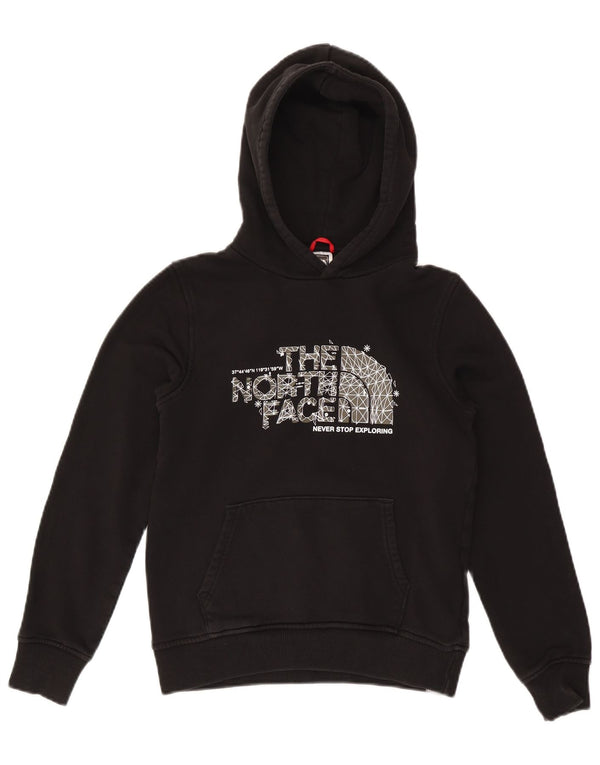 The North Face Mädchen-Kapuzenpullover mit Grafik, 13–14 Jahre, XL, schwarze Baumwolle