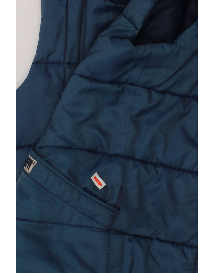 Puffa Wattierte Weste für Jungen, 7–8 Jahre, groß, blaues Nylon