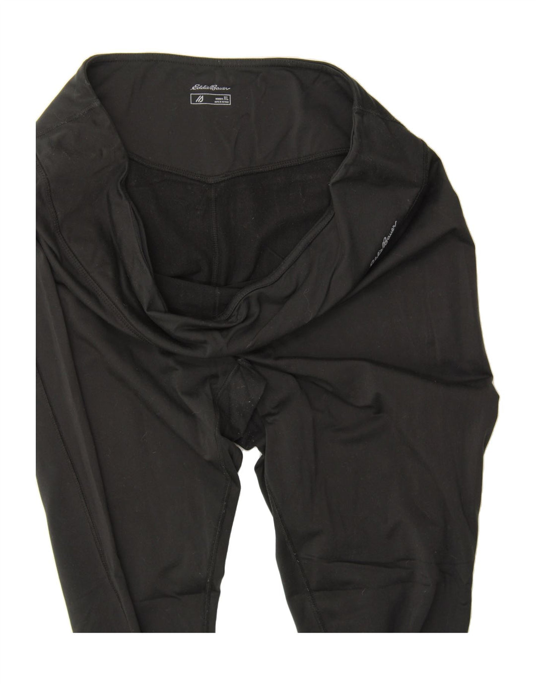 EDDIE BAUER Womens Leggings UK 18 XL  Black Polyester Vintage Eddie Bauer and Second-Hand Eddie Bauer from Messina Hembry 