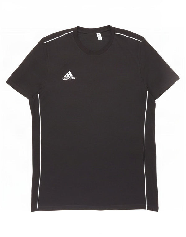 Adidas Herren T-Shirt Top Large Schwarz Baumwolle