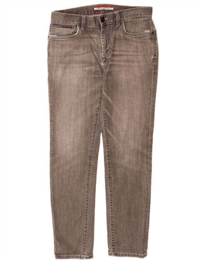 Tommy Hilfiger Herren Slim Jeans W30 L30 Graue Baumwolle