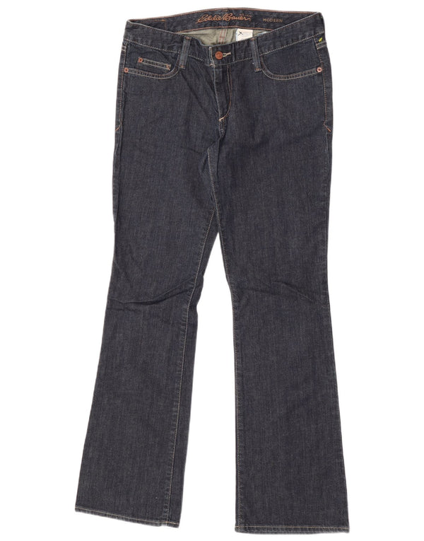 Eddie Bauer Damen Moderne Bootcut-Jeans US 6 Medium W32 L31 Marineblau