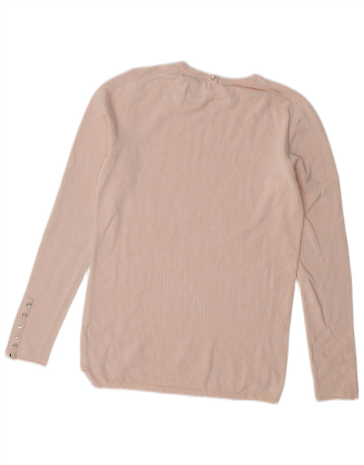 Zara Damen-Pullover mit Rundhalsausschnitt, Gr. 12, Mittelrosa