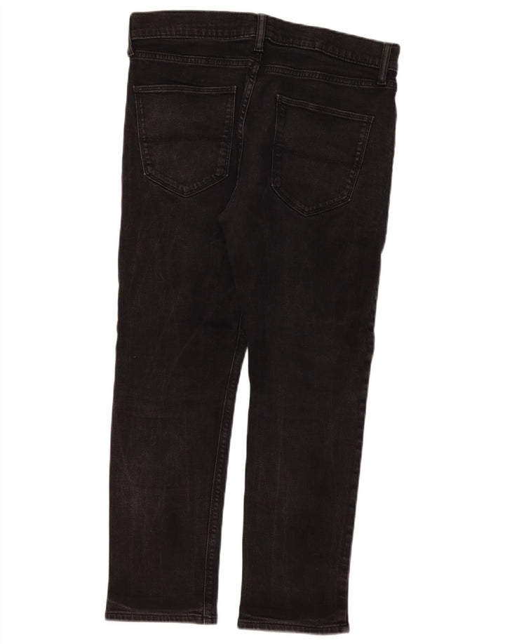 Marks & Spencer Damen Slim Jeans W32 L27 Schwarze Baumwolle
