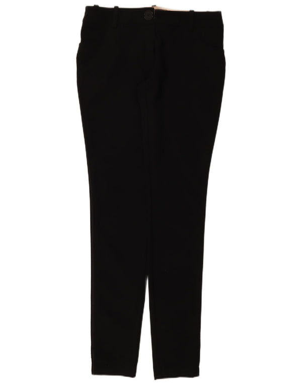 Elisabetta Franchi Damen Skinny Freizeithose EU 42 Large W32 L33 Schwarz