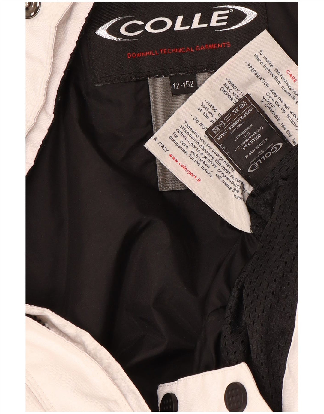 VINTAGE Skijacke für Jungen, 11–12 Jahre, mehrfarbiges Colourblock-Polyester