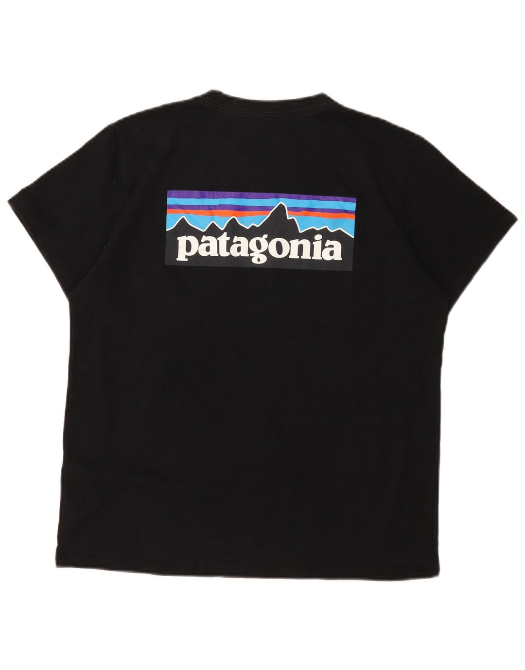 Patagonia Damen Grafik-T-Shirt-Oberteil UK 16 Large Schwarz Polyester