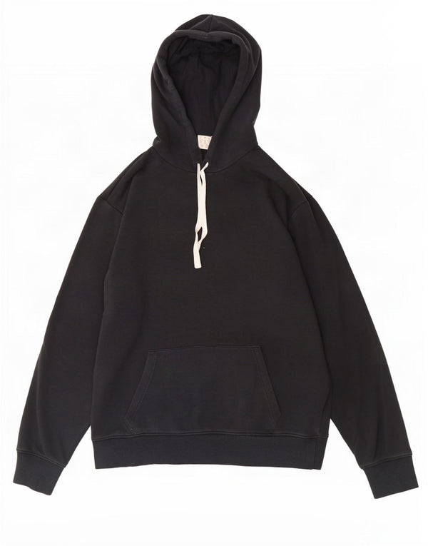New Balance Mens Graphic Hoodie Jumper Large Black Cotton