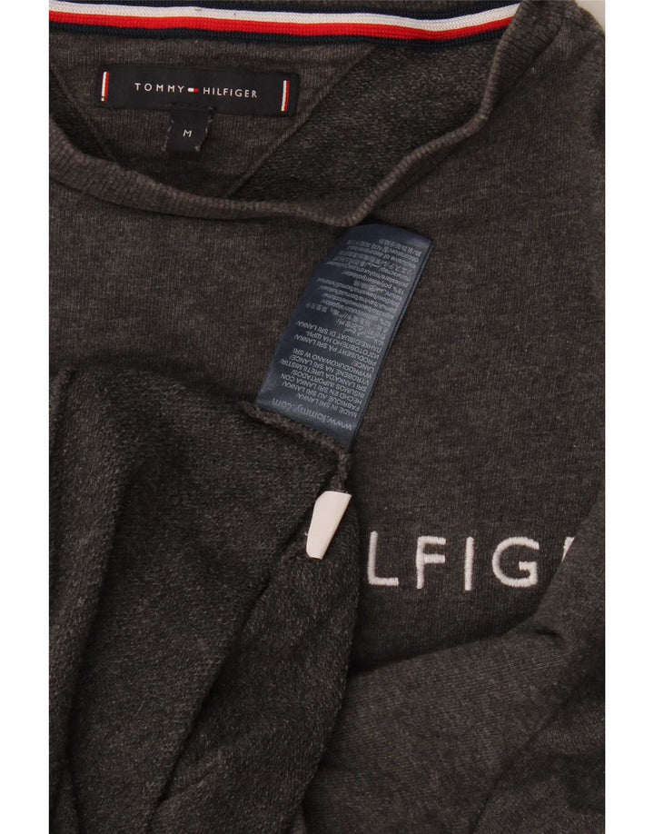 Tommy Hilfiger Herren-Sweatshirt mit Grafik, mittelgraue Baumwolle