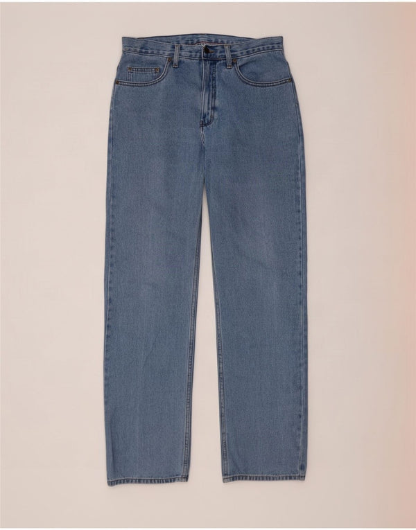 Marks & Spencer Herren Straight Jeans W32 L33 Blaue Baumwolle
