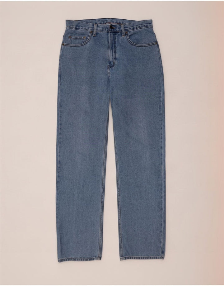 Marks & Spencer Herren Straight Jeans W32 L33 Blaue Baumwolle