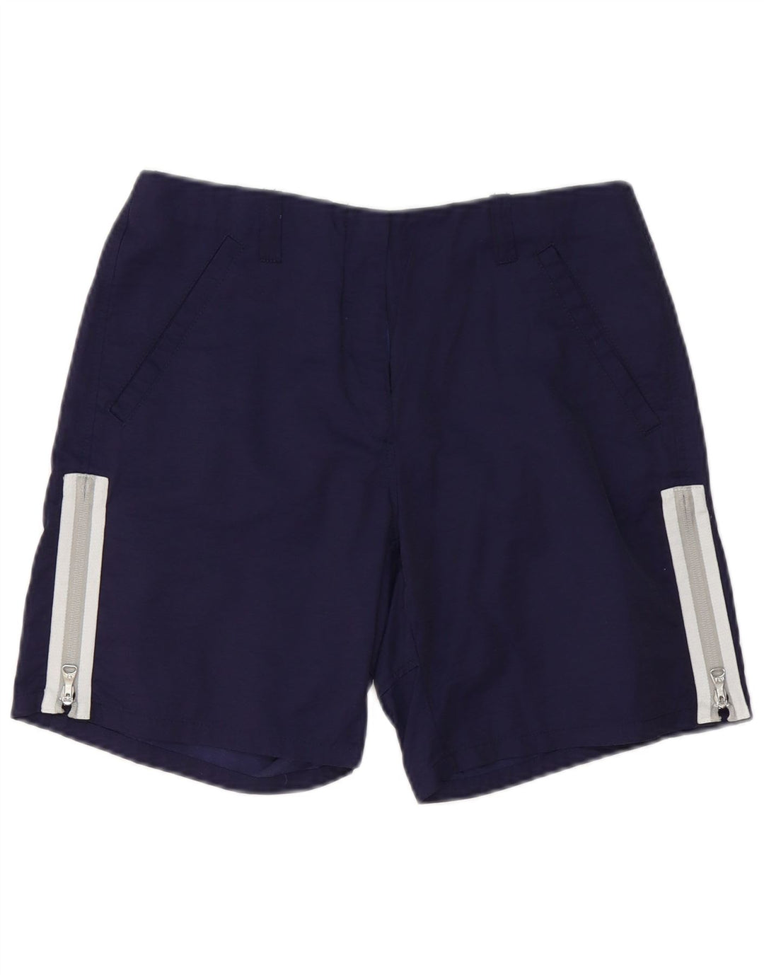 FILA Damen Chinoshorts IT 44 Medium W30 Marineblaue Baumwolle