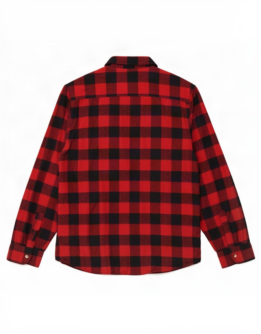 Identisches Herren-Flanellhemd XL aus roter Gingham-Baumwolle