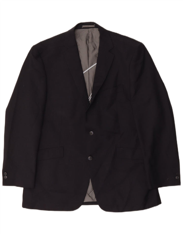 Pierre Cardin Herren-Blazer mit 2 Knöpfen, UK 42, XL, Marineblau, Polyester