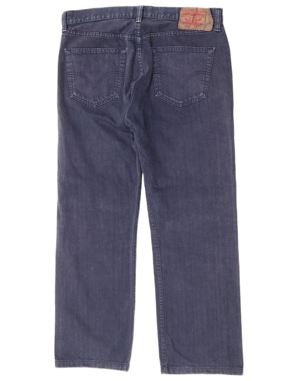 Levi's Mens 501 Straight Jeans W36 L29 Navy Blue Cotton