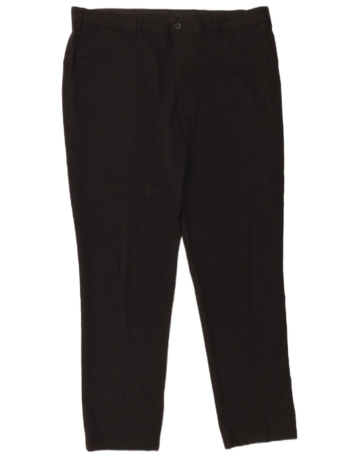 Marks & Spencer Herren Slim Chinohose W38 L31 Schwarz Polyester