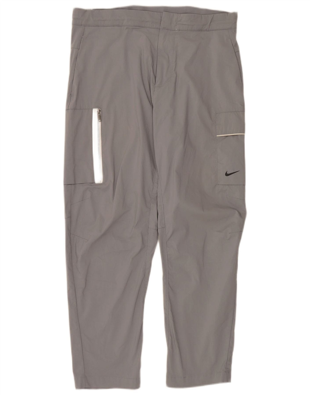 Nike Herren Straight Cargo Hose W34 L28 Graue Baumwolle