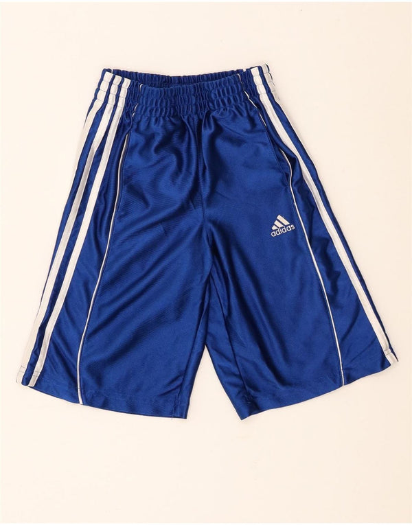 Adidas Jungen Sport Shorts 7-8 Jahre XS Blau Polyester