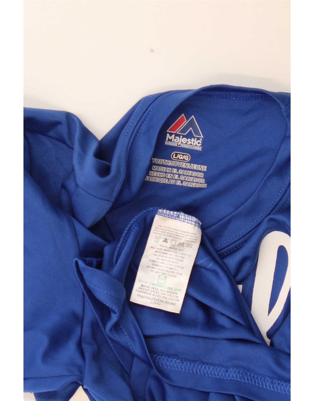 Majestic Jungen-T-Shirt mit Grafik, 13–14 Jahre, groß, blau, Polyester