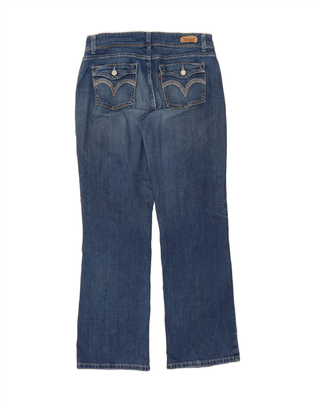 LEVI'S Womens 524 Curvy Bootcut Jeans W31 L32 Blue Cotton Vintage Levi's and Second-Hand Levi's from Messina Hembry 