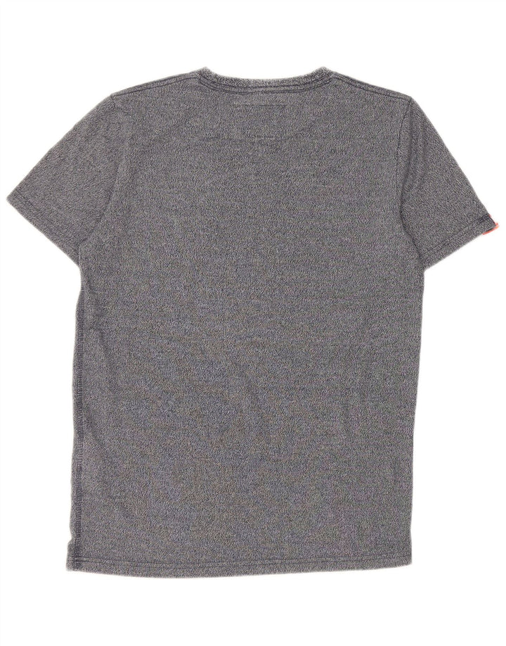 Superdry Herren T-Shirt-Oberteil, Größe S, Grau, Batik-Baumwolle