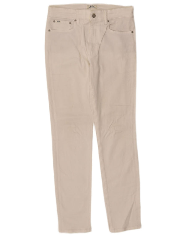 Polo Ralph Lauren Damen Skinny Jeans W29 L29 Weiße Baumwolle