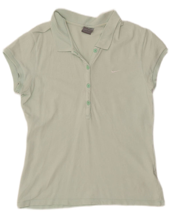 Nike Damen Poloshirt UK 18 XL Grüne Baumwolle