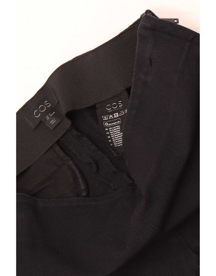 Cos Damen Leggings EU 34 XS Schwarze Baumwolle