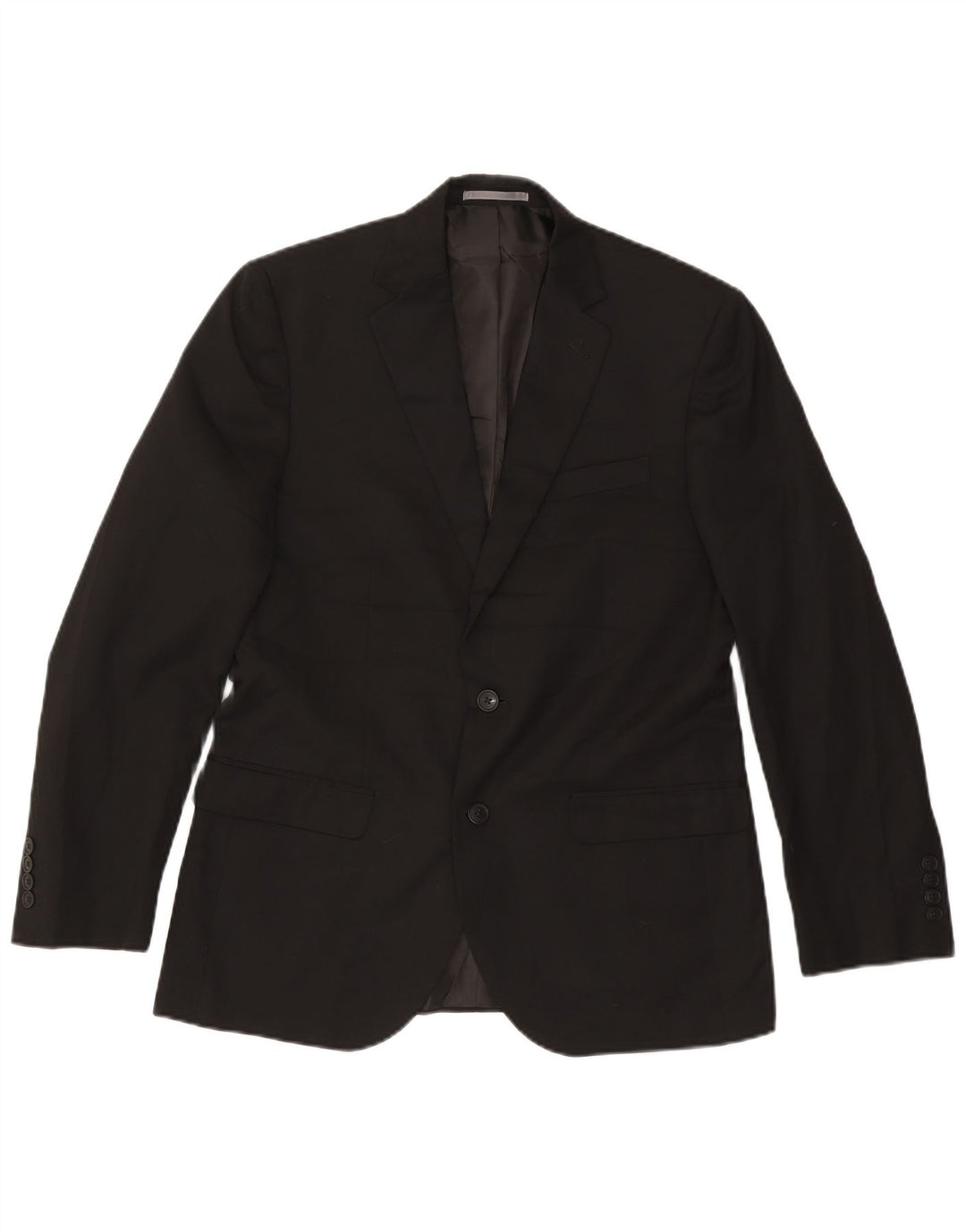 Marks & Spencer Herren-Blazer mit 2 Knöpfen, reguläre Passform, UK 38, mittelschwarz