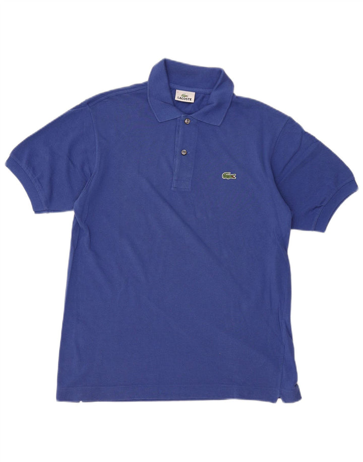 Lacoste Herren-Poloshirt, Größe 3, klein, blaue Baumwolle