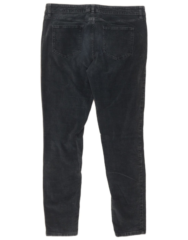 Fat Face Damen Skinny Cordhose UK 14 Large W32 L28 Grau Baumwolle