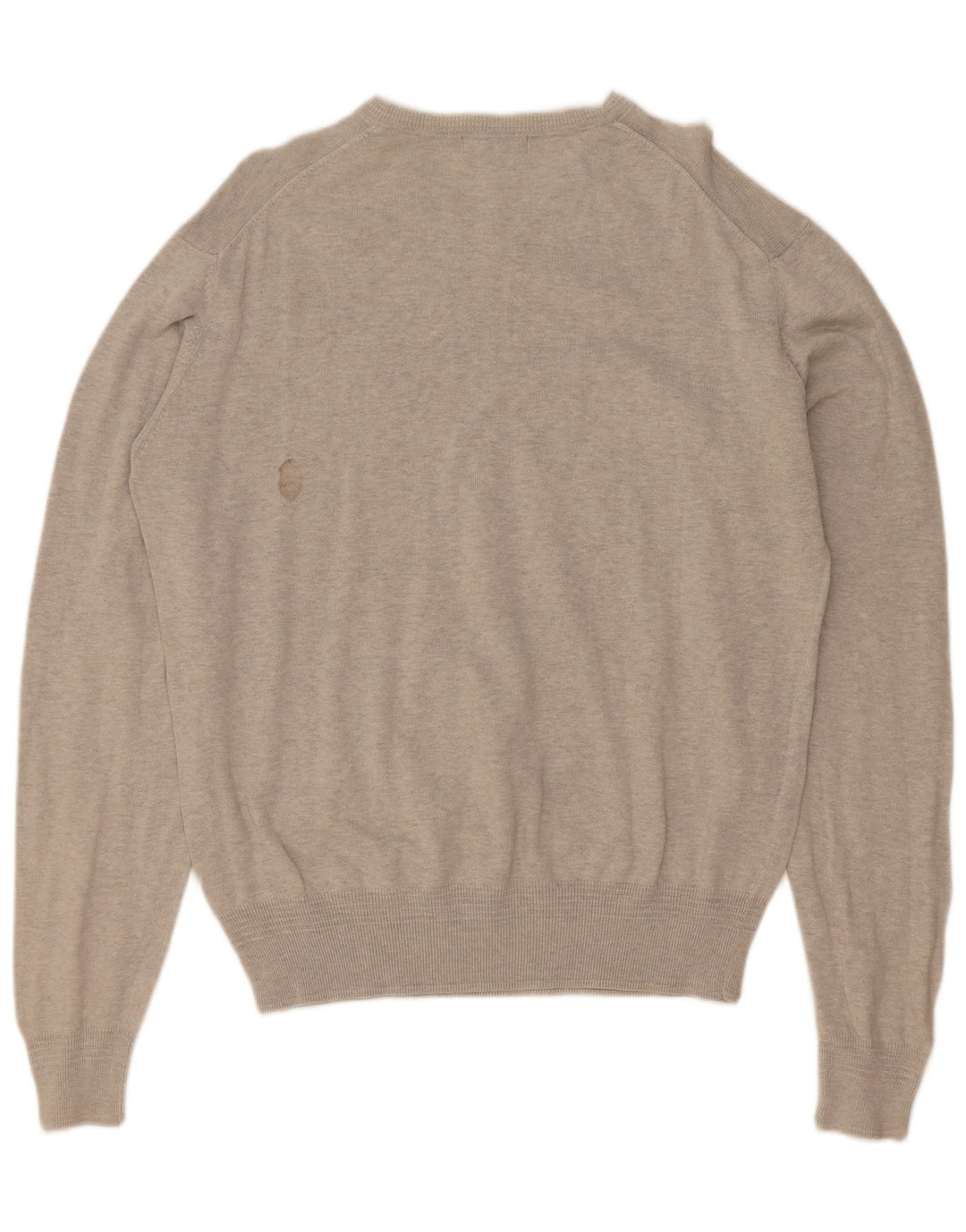 Lyle & Scott Herren Heritage Pullover mit V-Ausschnitt, Größe L, Grau, Baumwolle