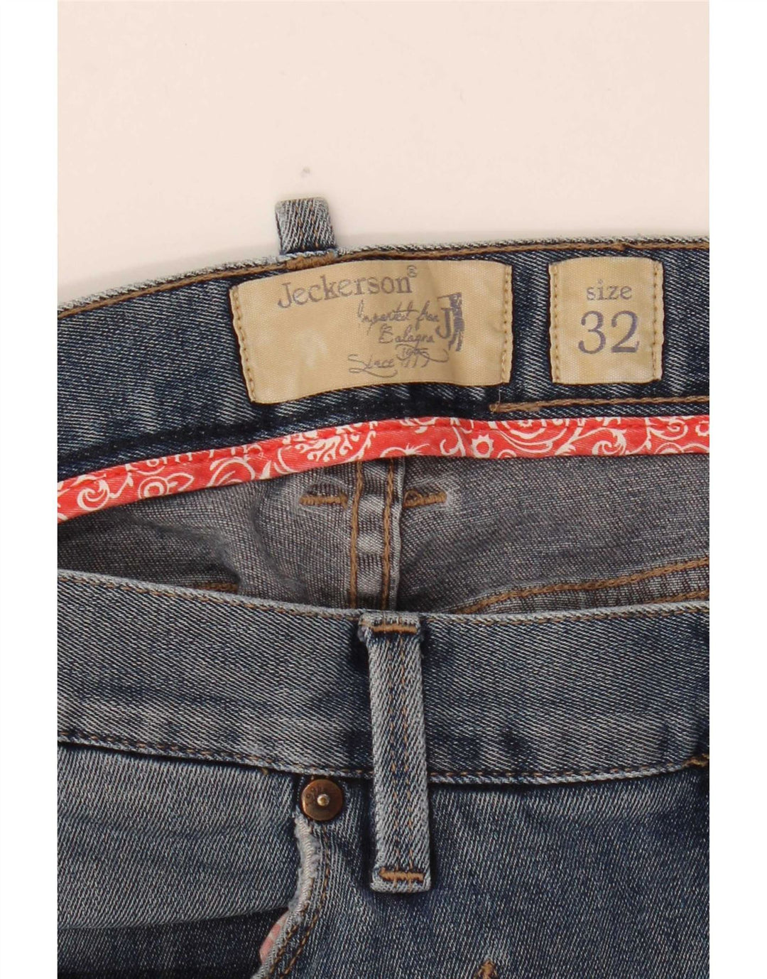 Jeckerson Damen Slim Jeans W32 L31 Blaue Baumwolle