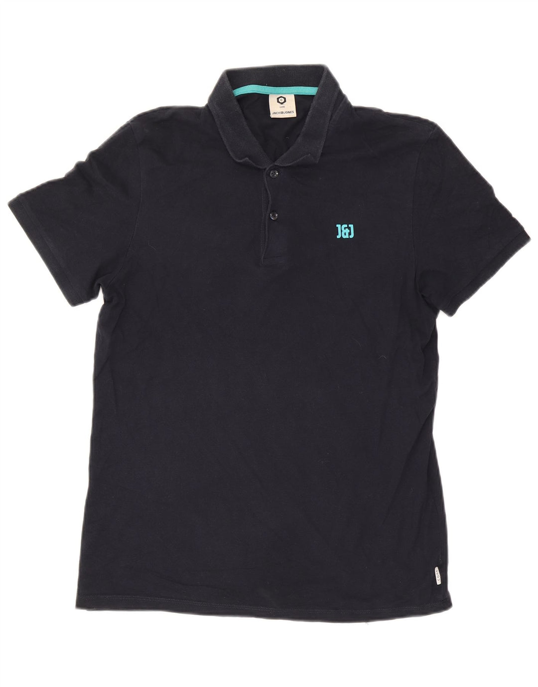 Jack & Jones Herren-Poloshirt, groß, marineblau, Baumwolle
