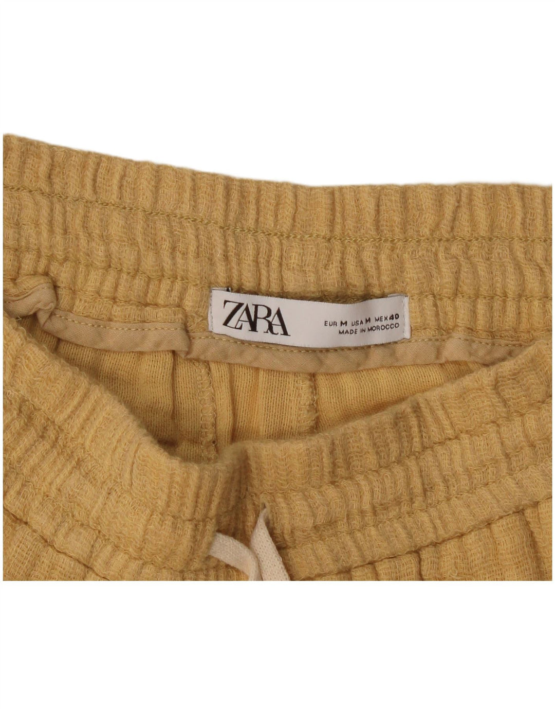 Zara Damen Tapered Chinohose Mittel W28 L30 Beige