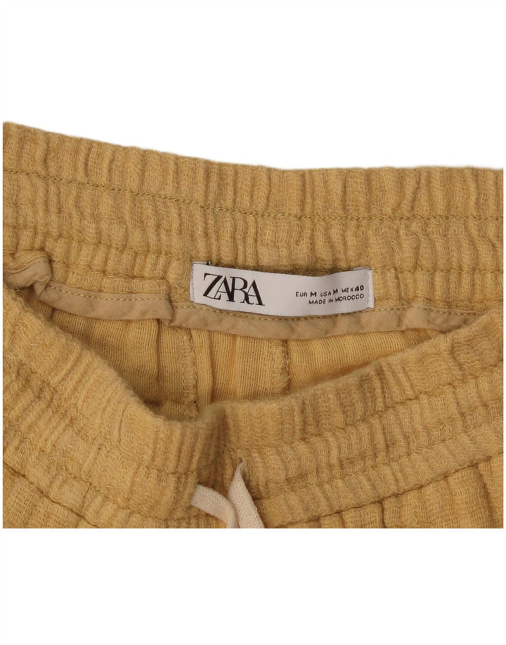 Zara Damen Tapered Chinohose Mittel W28 L30 Beige
