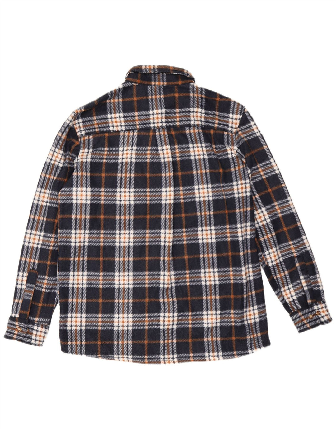 Canada Herren-Fleece-Hemd, groß, marineblau, kariert, Polyester