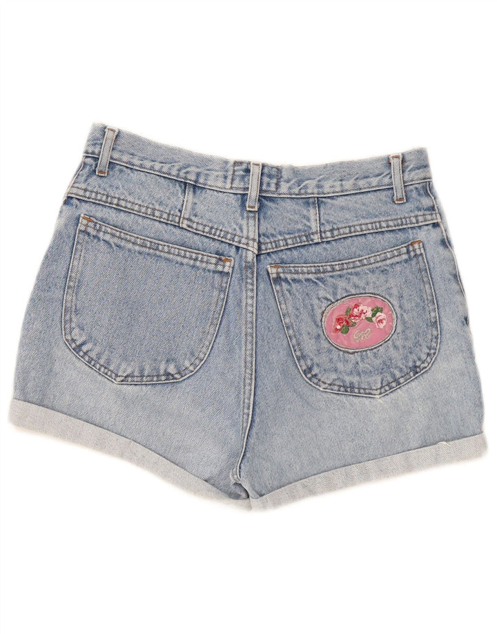 Vintage Damen Jeansshorts W30 Mittelblaue Baumwolle