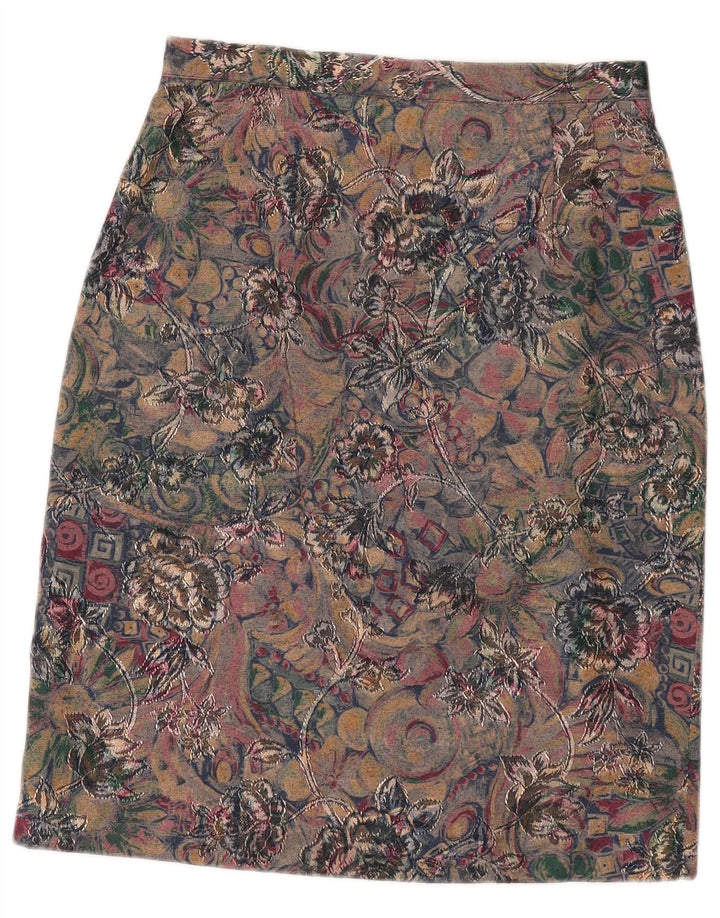 Vintage Damen Bleistiftrock W27 Kleines mehrfarbiges Paisley