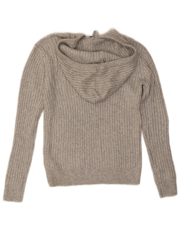 Marks & Spencer Damen Kapuzenpullover Pullover UK 6 XS Grau Polyester