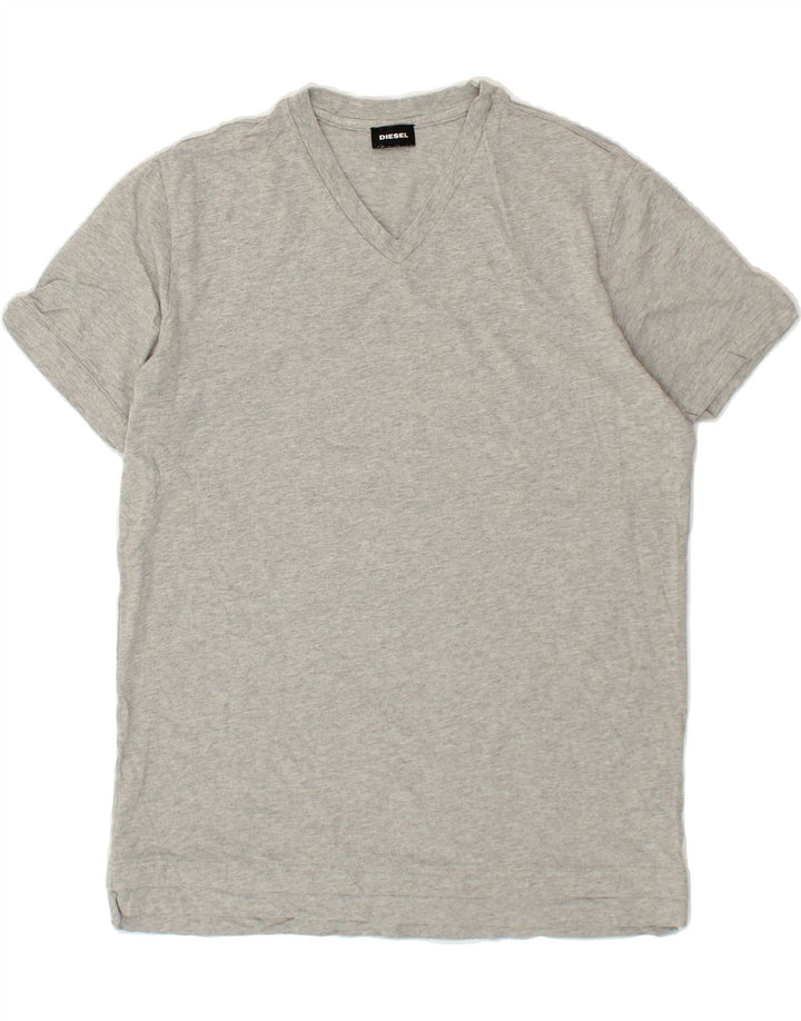 DIESEL Womens T-Shirt Top UK 16 Large Grey Cotton Vintage Diesel and Second-Hand Diesel from Messina Hembry 