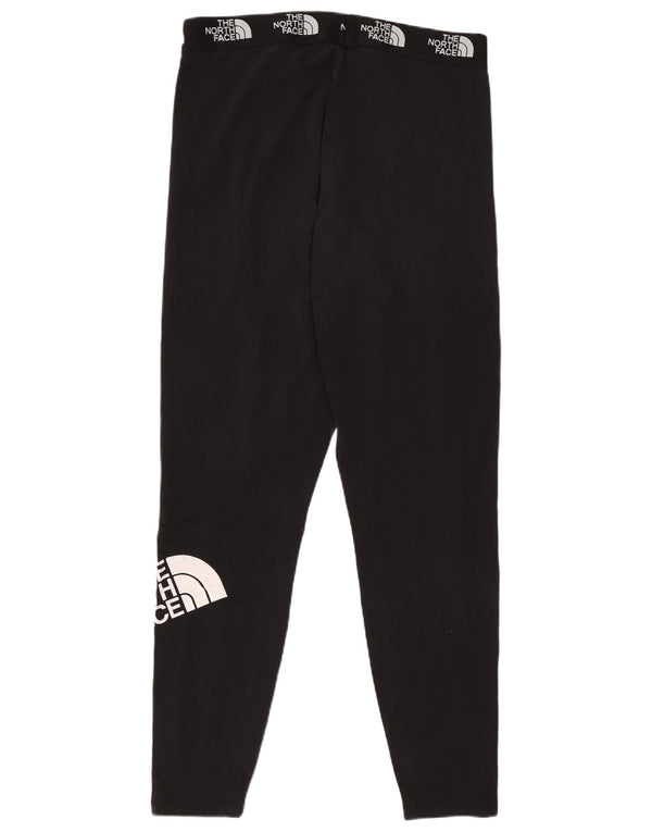 The North Face Womens Graphic Leggings UK 14 Large Black Cotton