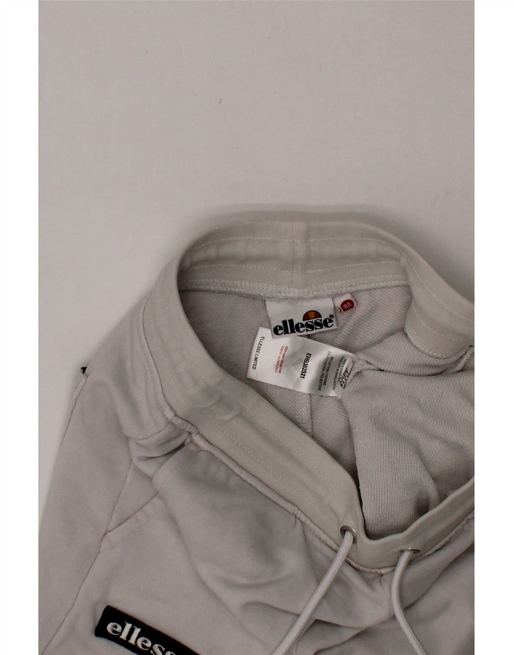 ELLESSE Boys Graphic Sport Shorts 7-8 Years  Grey Cotton Vintage Ellesse and Second-Hand Ellesse from Messina Hembry 
