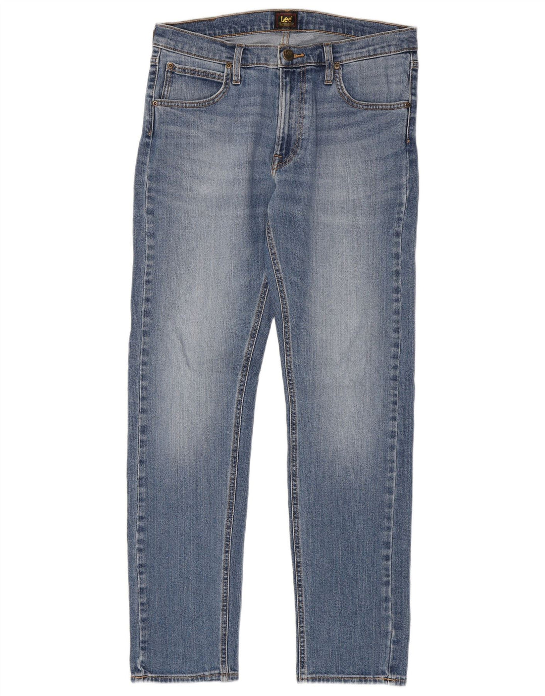 Lee Herren Slim Jeans W32 L32 Blaue Baumwolle