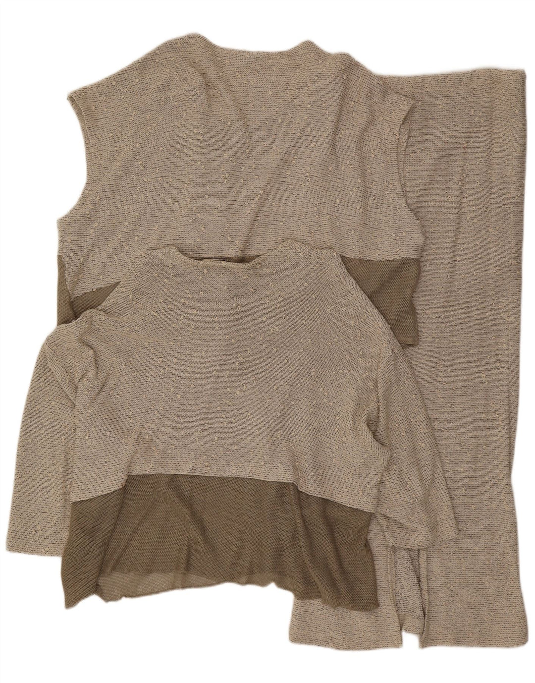 Naomi Damen 3-teiliges Rockset EU 40 Medium W30 Graue Colourblock-Viskose