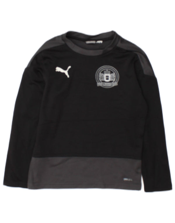 Puma Jungen Graphic Top Langarm 7–8 Jahre Schwarz Farbblock