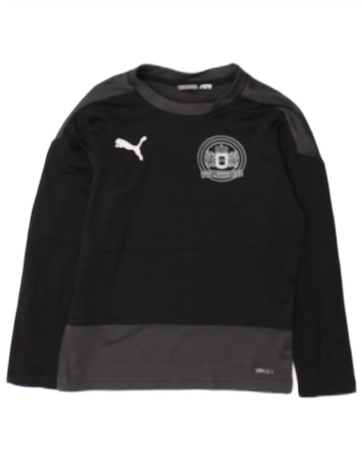 Puma Jungen Graphic Top Langarm 7–8 Jahre Schwarz Farbblock
