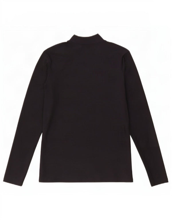 Under Armour Damen Top Langarm UK 14 Large Schwarz Nylon